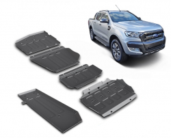Aluminium skid plates kit Ford Ranger 2012 - 