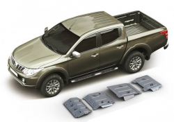 Aluminium skid plates kit Mitsubishi L200 2015 - 