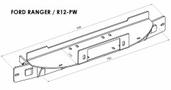 Winch mounting kit Ford Ranger 2012- 