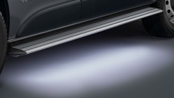 Aluminium sidesteps with LED lighting Nissan NV300 - (SWB) 