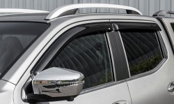 Slimline window visors Nissan Navara DC 2016 - 