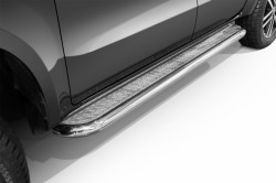 Stainless steel sidesteps with checker plate Mercedes-Benz X-Class 2018 - 